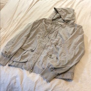 Grey athletic Trench coat